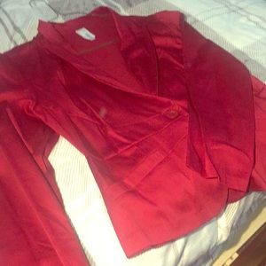 Never worn one button red blazer